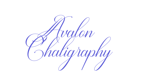 Avalon Chaligraphy Font Download