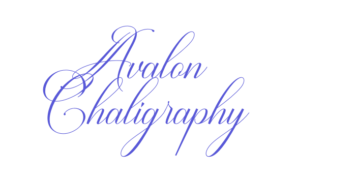 Avalon Chaligraphy Font