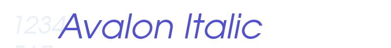 Avalon Italic-font