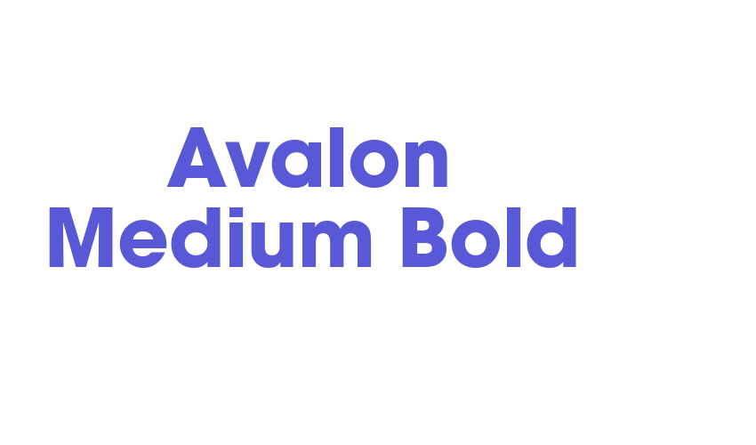 Avalon Medium Bold Font Download