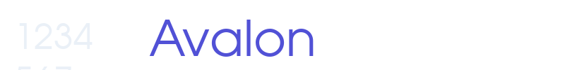Avalon-font