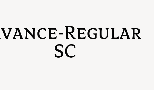 Avance-Regular SC Font