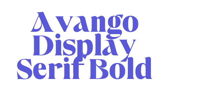 Avango Display Serif Bold Font Download