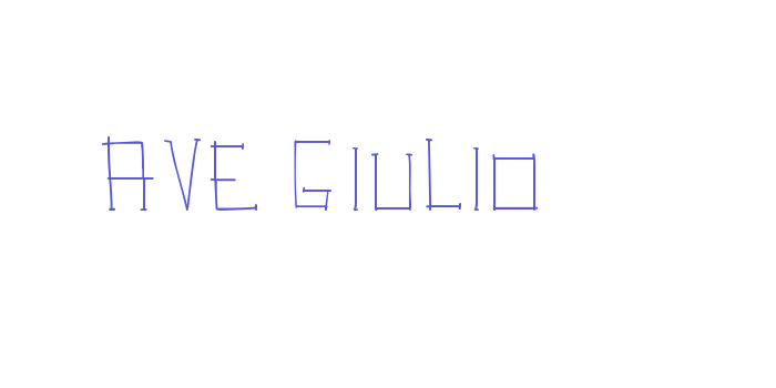 Ave Giulio Font Download