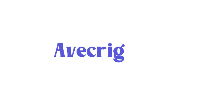 Avecrig Font