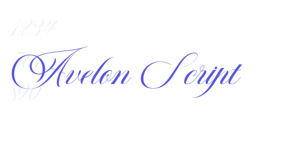 Avelon Script font free