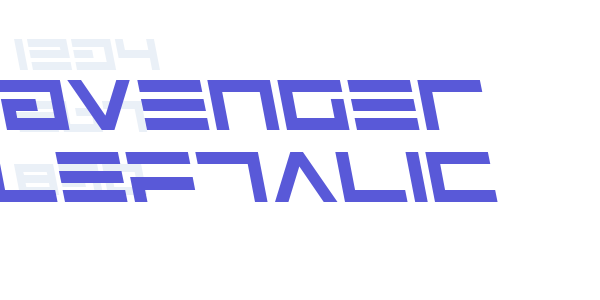 Avenger Leftalic font