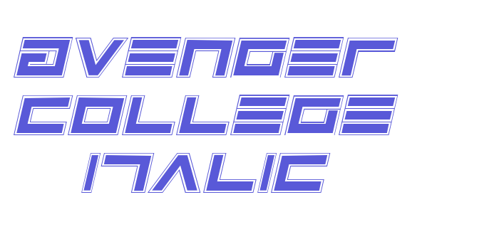 Avenger College Italic Font Download