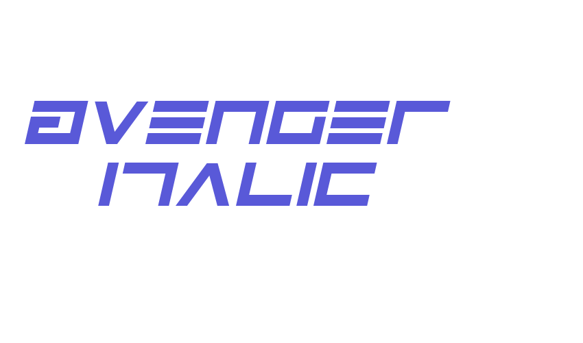 Avenger Italic Font Download