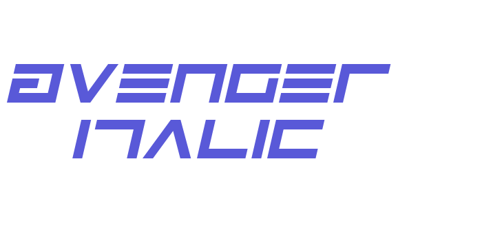 Avenger Italic Font Download