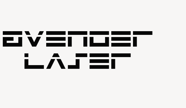 Avenger Laser Font