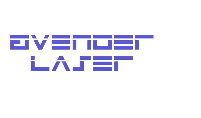 Avenger Laser Font Download