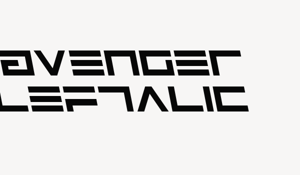 Avenger Leftalic Font