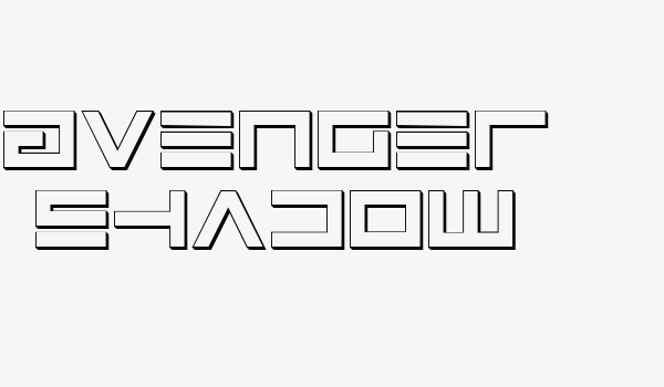 Avenger Shadow Font