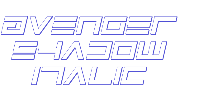 Avenger Shadow Italic Font Download