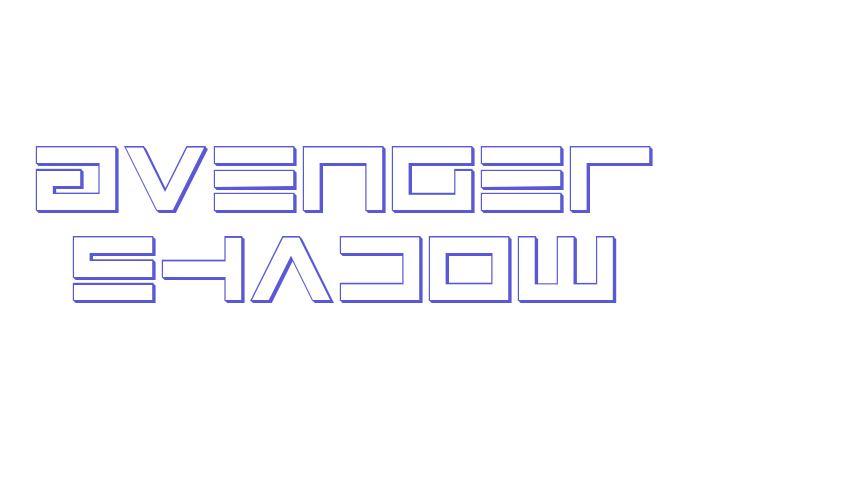 Avenger Shadow Font Download