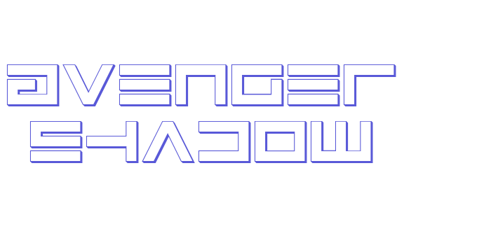 Avenger Shadow Font Download