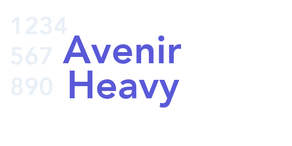 Avenir Heavy font free