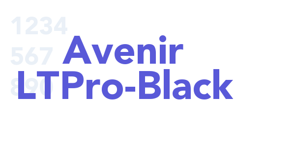 Avenir LTPro-Black font free