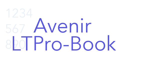 Avenir LTPro-Book font free