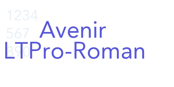 Avenir LTPro-Roman font free