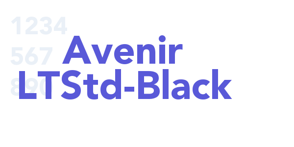 Avenir LTStd-Black font free