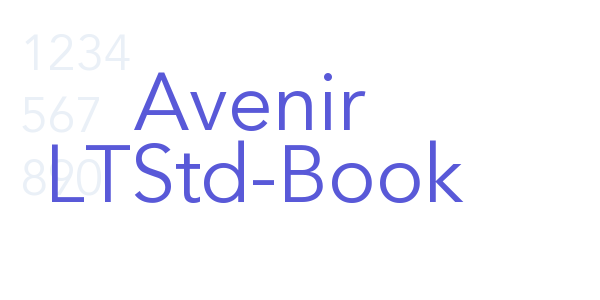 Avenir LTStd-Book font free