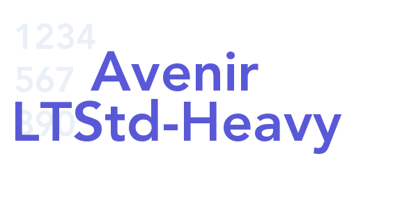 Avenir LTStd-Heavy font free