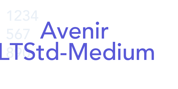 Avenir LTStd-Medium font free