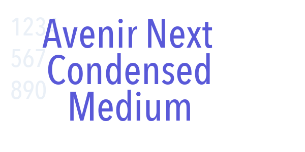 Avenir Next Condensed Medium font free