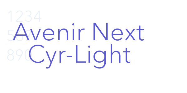 Avenir Next Cyr-Light font free