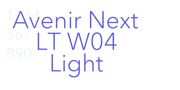 Avenir Next LT W04 Light font free