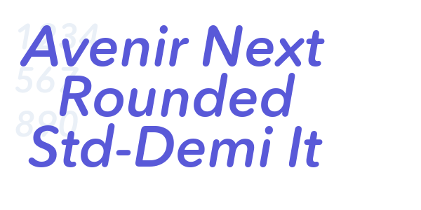 Avenir Next Rounded Std-Demi It font free