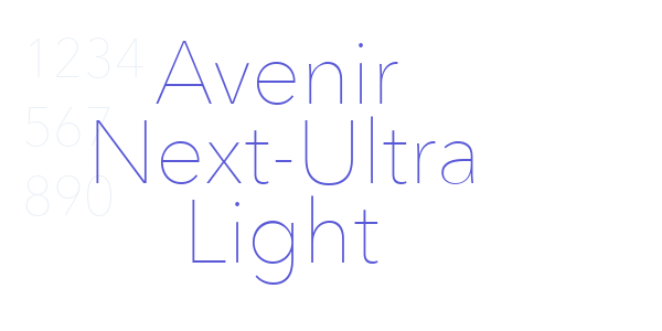 Avenir Next-Ultra Light font free