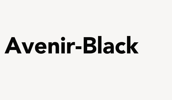 Avenir-Black Font