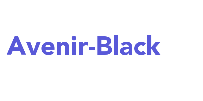 Avenir-Black Font Download