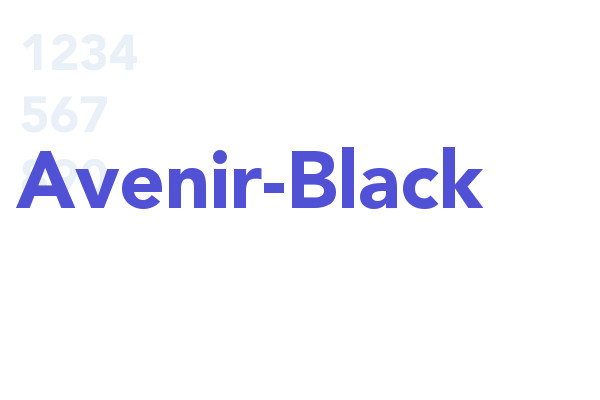Avenir-Black