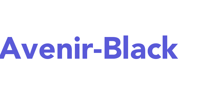 Avenir-Black Font