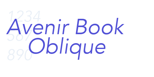 Avenir Book Oblique-font-download