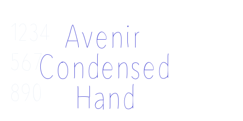 Avenir Condensed Hand-font-download