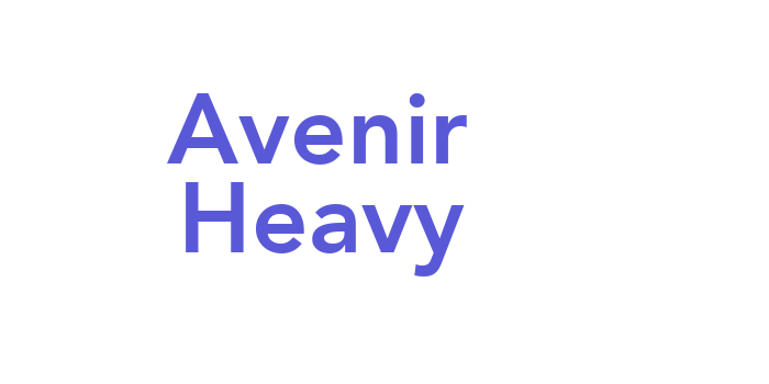 Avenir Heavy Font Download