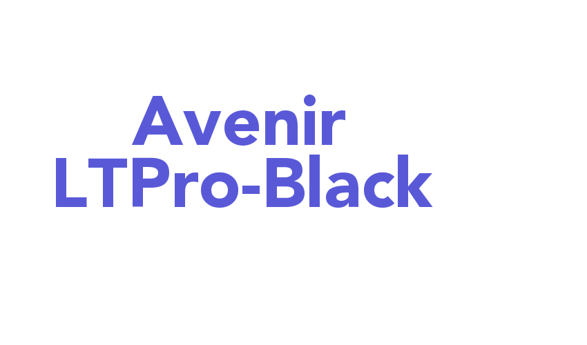 Avenir LTPro-Black Font Download