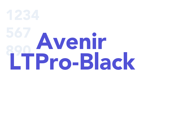 Avenir LTPro-Black
