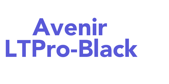 Avenir LTPro-Black Font