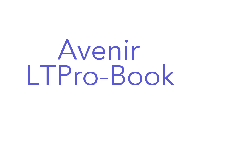 Avenir LTPro-Book Font Download