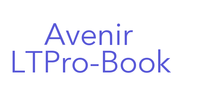 Avenir LTPro-Book Font