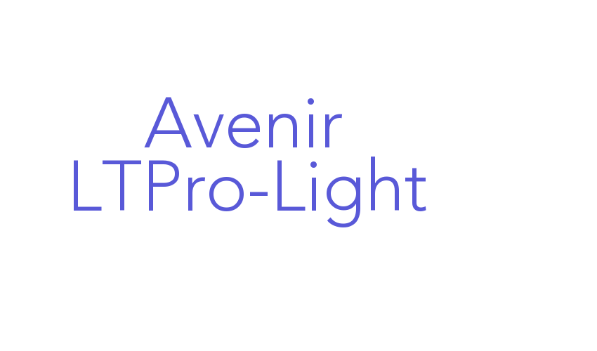 Avenir LTPro-Light Font Download