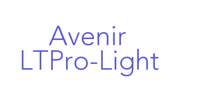 Avenir LTPro-Light Font Download