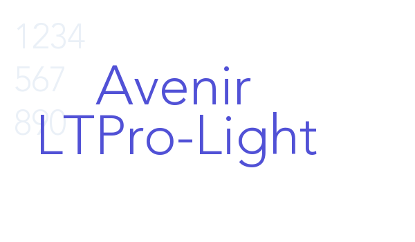 Avenir LTPro-Light font download