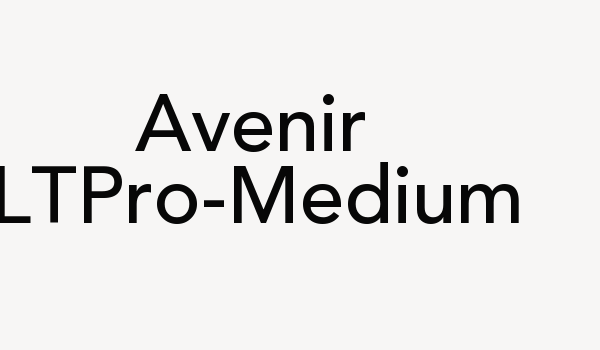 Avenir LTPro-Medium Font